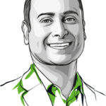 Illustrated headshot of Rajeev Amara