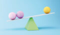 From ‘status quo’ to ‘remain in place’ ILPA updates CV guidance for an evolving market Graphic of two purple spheres and one yellow sphere balancing on top of a green triangle