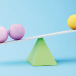 From ‘status quo’ to ‘remain in place’ ILPA updates CV guidance for an evolving market Graphic of two purple spheres and one yellow sphere balancing on top of a green triangle
