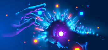 A robot-type human thinking