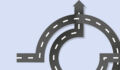 Are CVs the answer to GP stakes exit challenges? Road, roundabout, arrow, direction, circling, intersecting, T9