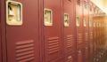 A picture of lockers in a gym.
