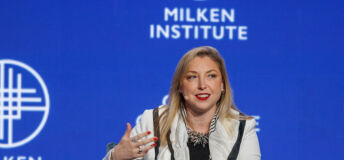 Ashley Baum at Milken Institute event panel