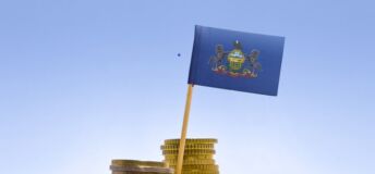 Pennsylvania flag on coins